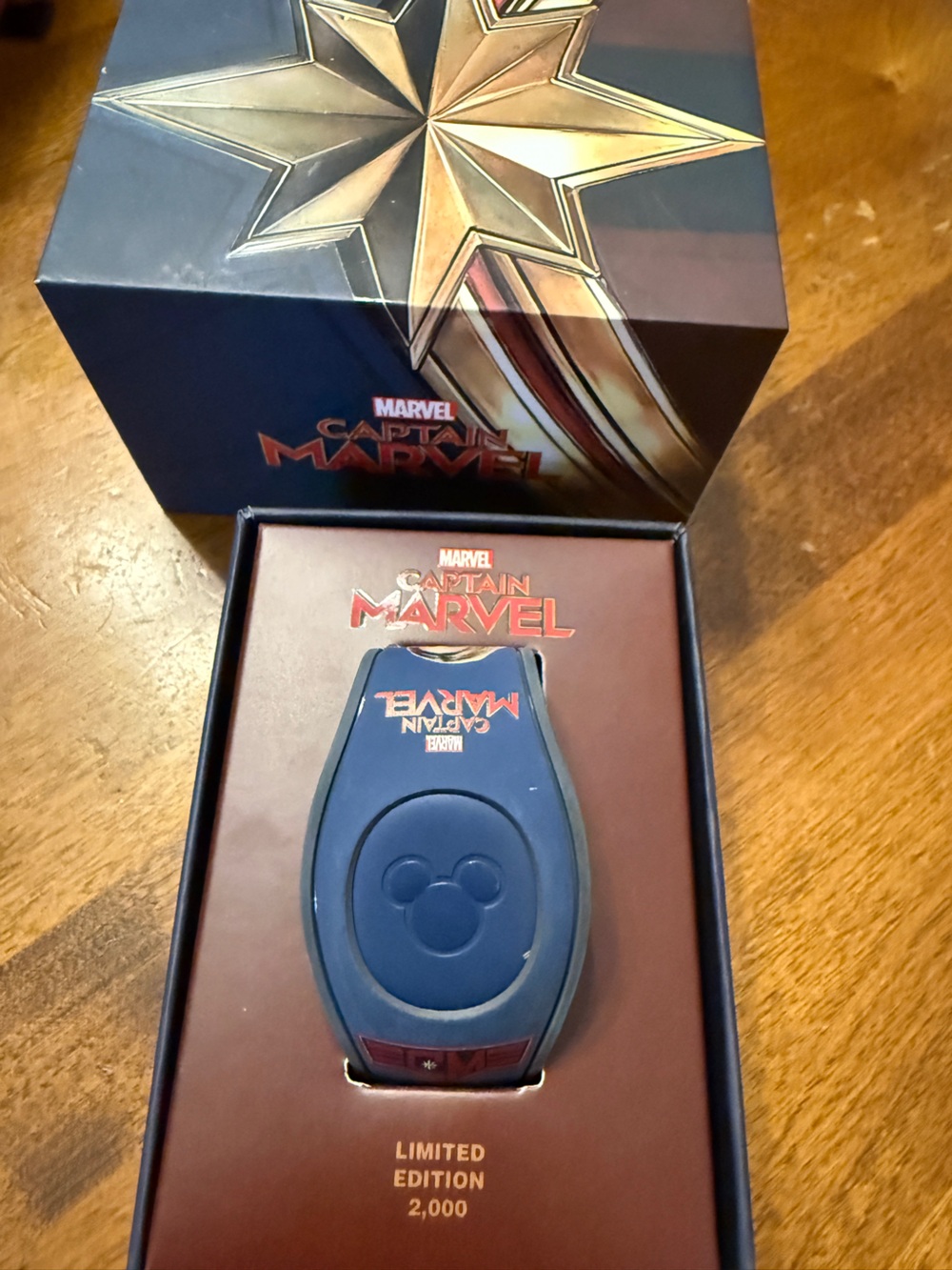 Marvel Captain Marvel Blue and Gold MagicBand Limited Edition
